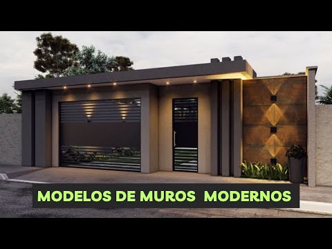 ✔️FACHADAS DE MUROS SIMPLES E MODERNOS