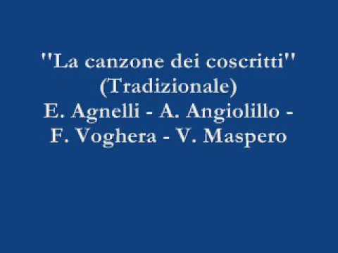 La canzone dei coscritti - E. Agnelli / A. Angiolillo / F. Voghera / V. Maspero