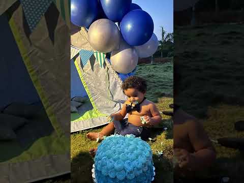 Cake smash video | Birthday celebrations# Baby birthday celebrations#viral#trending