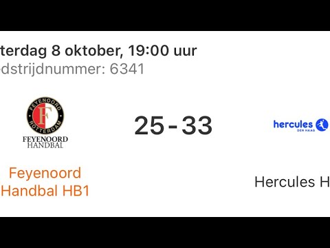 Feyenoord Handbal - Hercules HB1