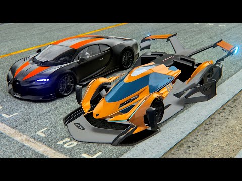 Lamborghini V12 GTR vs Bugatti Chiron Super Sport 300+ at Highlands