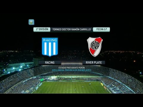 Fútbol en vivo. Racing - River Fecha 17. Torneo Primera División 2014. FPT.