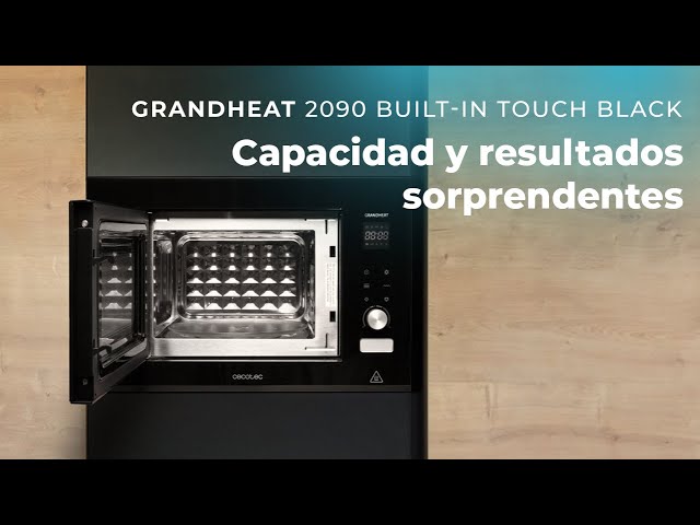 Mikrowelle Cecotec GrandHeat 2090 Built-in Touch Black 21L 1200W mit Grill, LED-Display, 8 Automatikprogrammen video