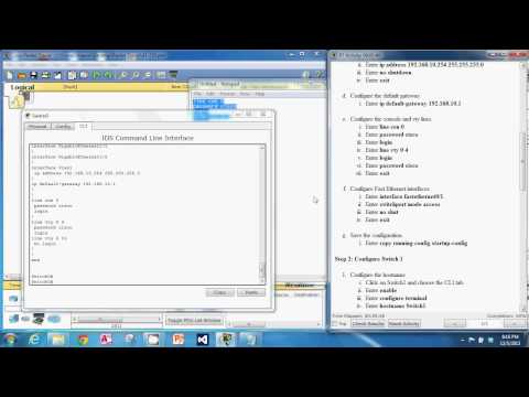 2.3.5 Basic Switch Configuration Using CLI