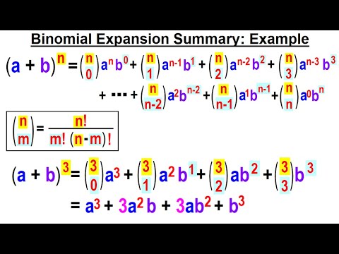Algebra Ch 49 Binomial Theorem 1 of 18 What is the Binomial Theorem