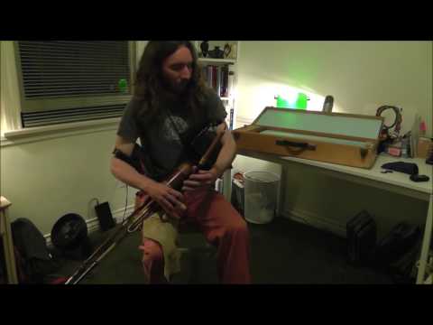 FOR SALE Uilleann Bagpipe by Kirk Lynch. Half Set with case.