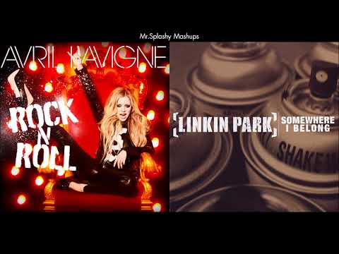 Rock N Roll x Somewhere I Belong - Avril Lavigne & Linkin Park (Mashup)