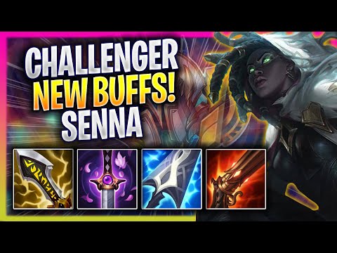 KOREAN CHALLENGER TRIES SENNA WITH NEW BUFFS! - Korean Challenger Plays Senna ADC vs Smolder!