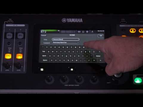 Storing a Scene - Yamaha TF QuickTips ep13