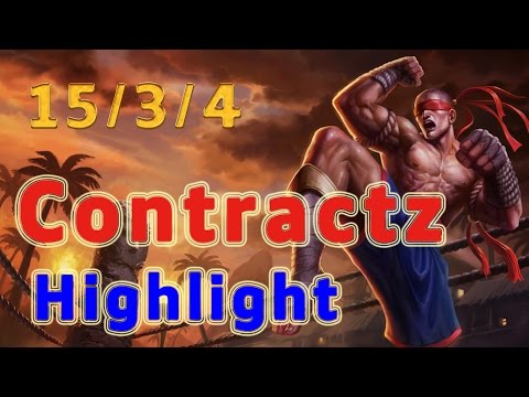 Highlight C9 Contractz Leesin Jungle vs Kha'Zix Patch 7.4