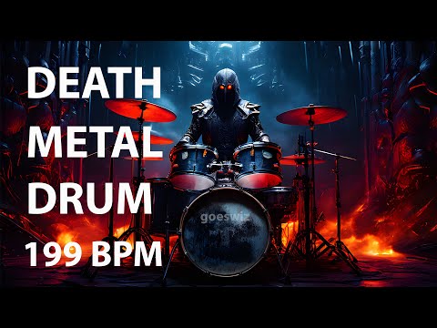 FAST DEATH METAL STYLE DRUM TRACK 199 BPM