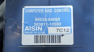 2007 Toyota Tacoma 4x4 Control Module Computer Location and Removal