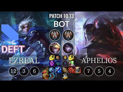 DRX Deft Ezreal vs Aphelios Bot - KR Patch 10.13