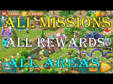 Gardenscapes - All Missions - All Rewards - All Areas Unlocked [Part 1] - 0 - Endless