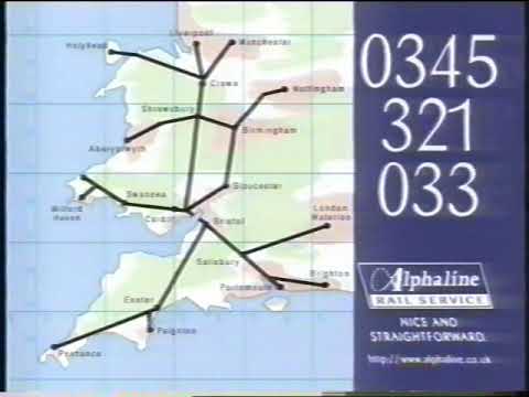 British Rail Alphaline train advert from the mid 1990's voiced by Peter Eagan