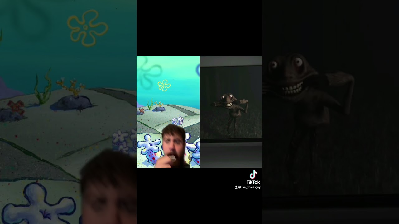 Mr Krabs gets jump scared