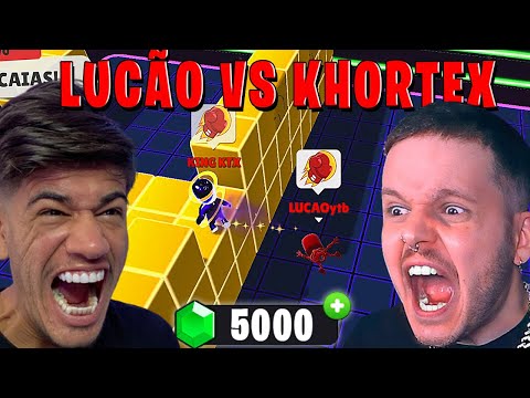 The most anticipated 1v1 on Stumble Guys - Lucão vs @khortex for 5,000 gems!