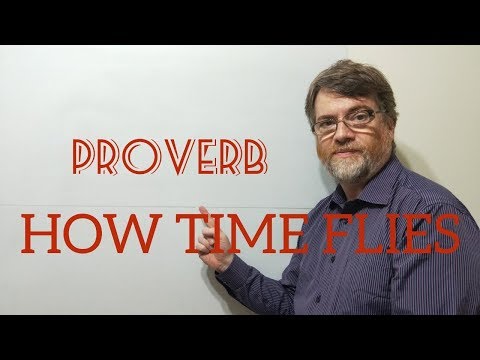 English Tutor Nick P Proverbs (195) How Time Flies