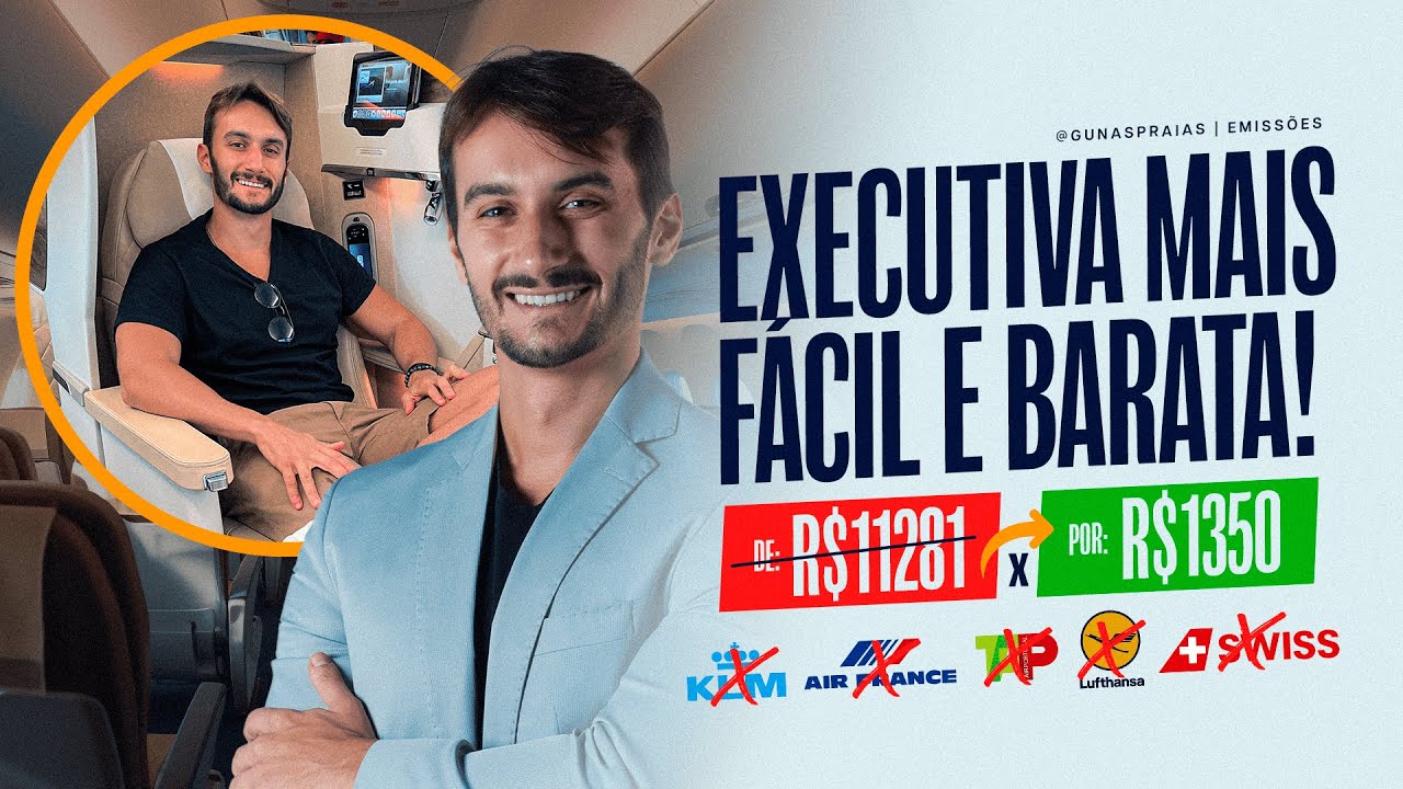 MELHOR PASSAGEM em EXECUTIVA para EUROPA COM MILHAS