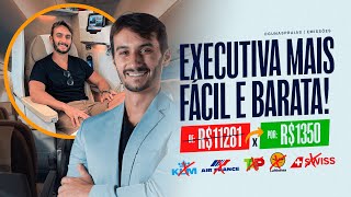 MELHOR PASSAGEM em EXECUTIVA para EUROPA COM MILHAS