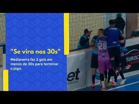 Gols do Medianeira Futsal contra o MEC Mangueirinha pelo Campeonato Paranaense de Futsal Série Prata