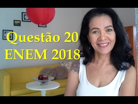 Questão 20 do ENEM 2018 (prova azul)