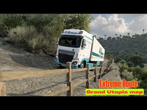 ETS2 | Extreme Realistic Driving | Grand Utopia Map | Impossible Roads | #ets2 1.56
