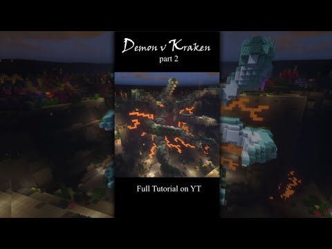 the KRAKEN -- Demon v Kraken time-lapse build part 2 | Minecraft