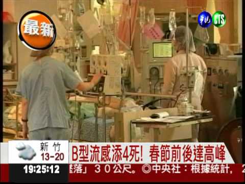 B型流感發威! 再添4死亡病例