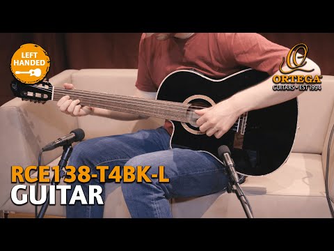 Ortega RCE138-T4BK-L Performer Series Solid Spruce Top Mahogany Neck Cutaway Nylon 6-String Classical Acoustic-Electric Guitar w/Gig Bag For Left Hand Player image 12