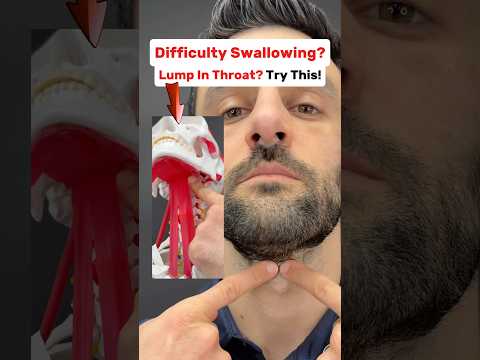 Difficulty swallowing or a lump in the throat driving you crazy? Try this to fix it! #tmj #throat
