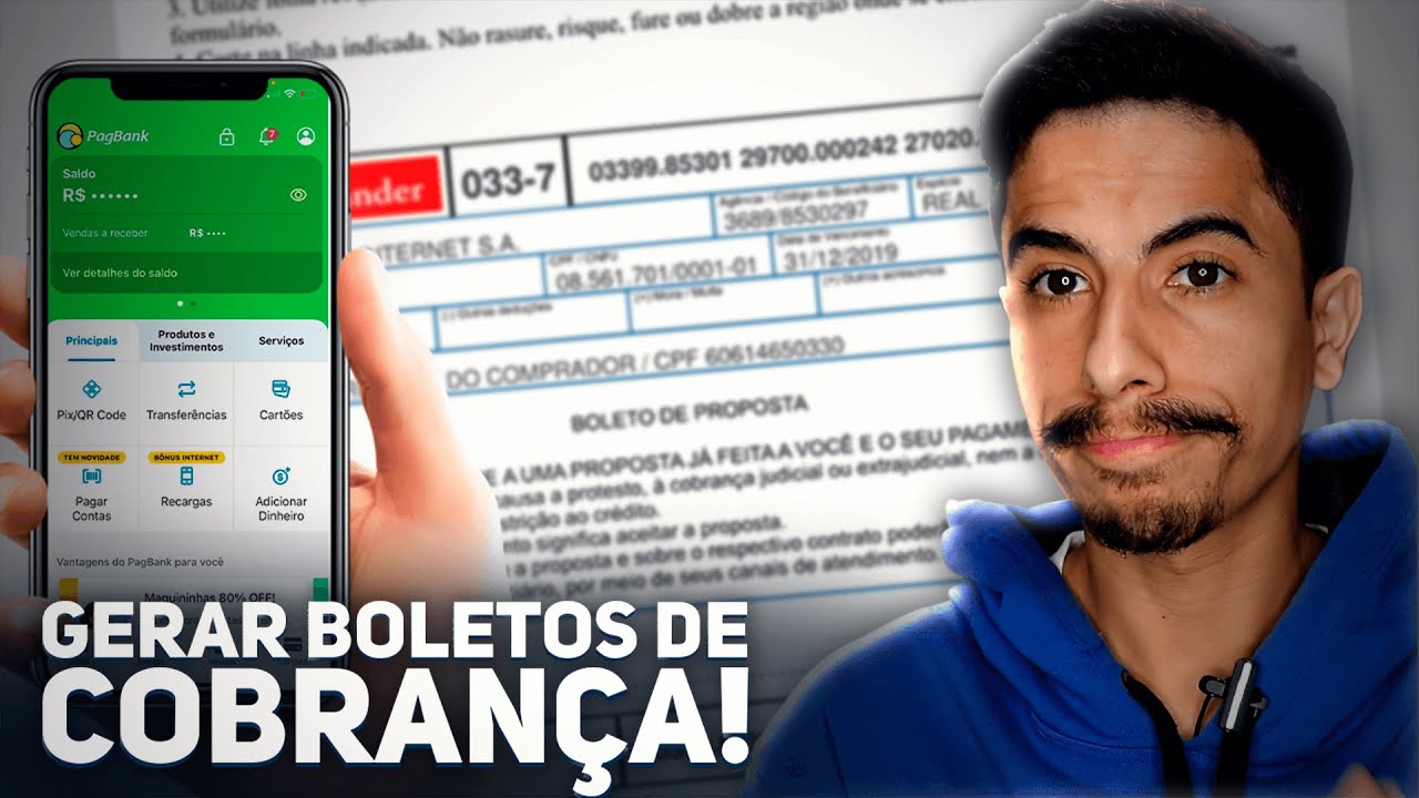 Como GERAR BOLETOS DE COBRANÇA pelo PagBank!