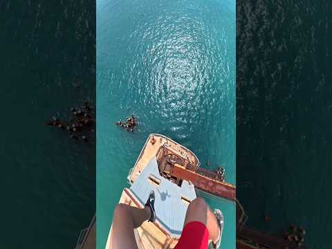 jumpin😱g 93ft28m o 🏃an abandoned  #youtubeshorts#shorts#trendingshorts#viralshort#ytshorts#travel