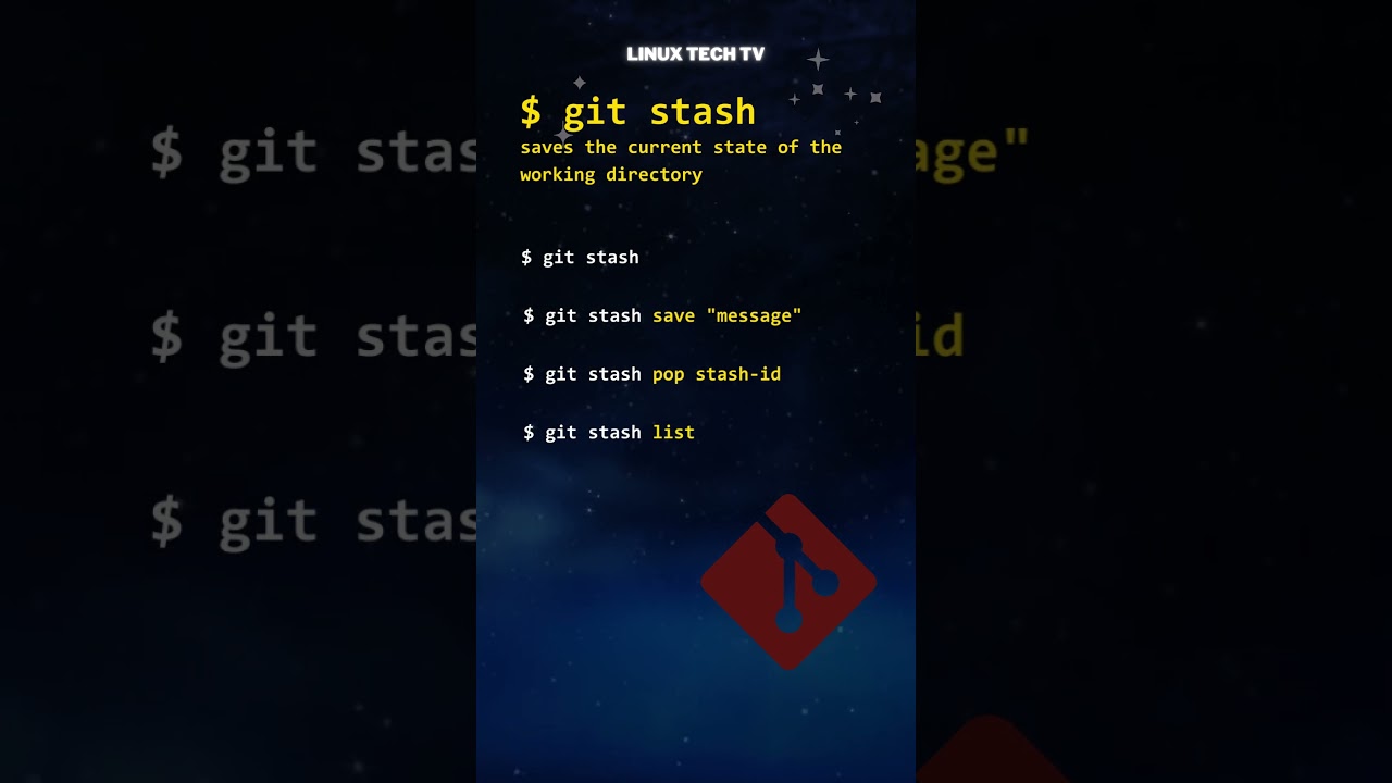 22. Learn Git | git stash command | Master Git | Git basics @LinuxTechTV pro Git