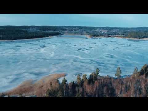 Frozen Lake in Sweden | Music: The Frozen Call by Jonna Jinton
