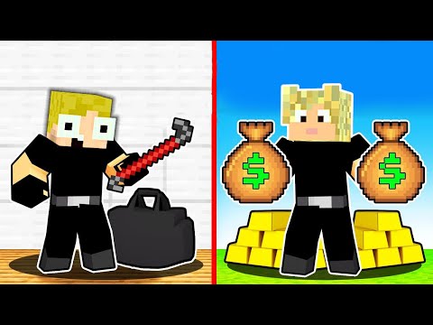 Mikkel og Jeg Røver Den SIKRESTE Bank I Minecraft!!