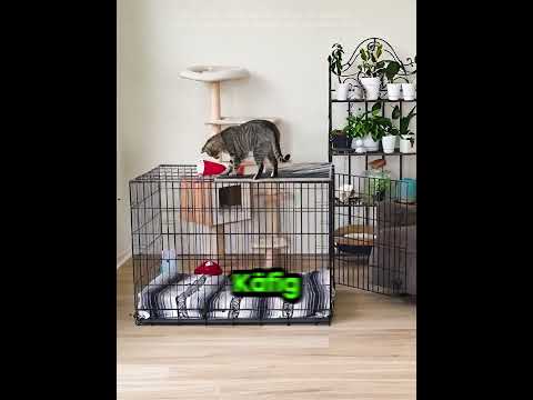 Diese Katze hat gelernt, wie man den Käfig schließt! 😮