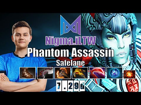 Phantom Assassin Safelane | Nigma.iLTW | WTF CRITICAL NON-STOP EZ KILL | 7.29d Gameplay Highlights