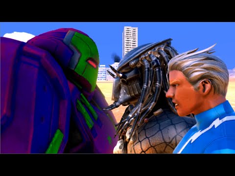 Predator & Quick Silvers vs Hulkbuster - EPIC Fight