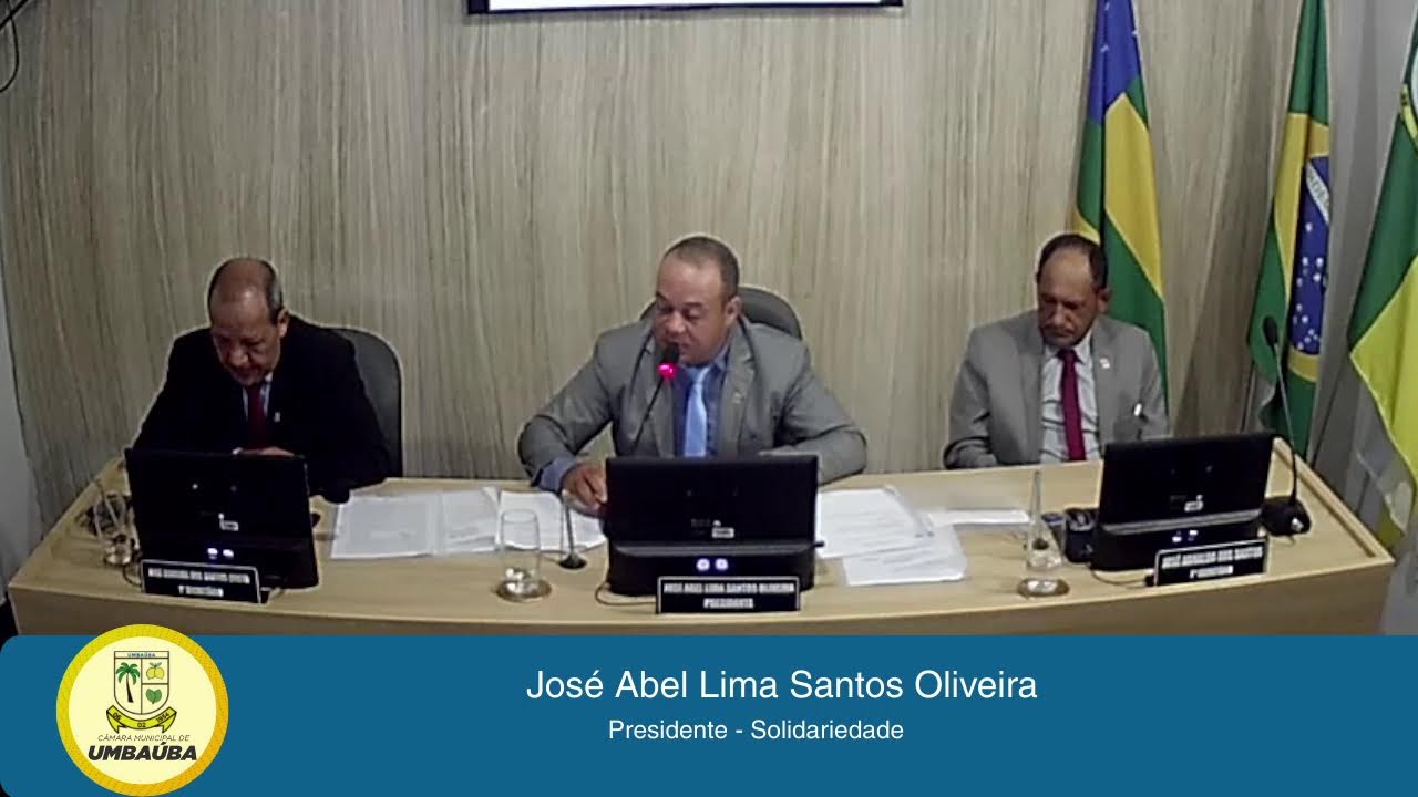 67º Sessão ordinária 24/03/2026 - Câmara de Vereadores de Umbaúba.