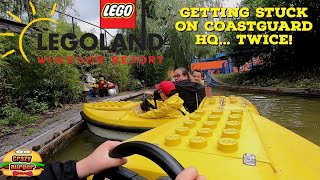 Getting stuck on Coastguard HQ boats at Legoland Windsor... TWICE!