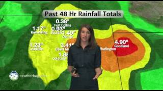 Flooding Rain Pelts Colorado; Cold Start in Great Lakes