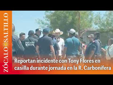 Reportan incidente con Tony Flores en casilla de La Cuchilla durante jornada en la R. Carbonífera