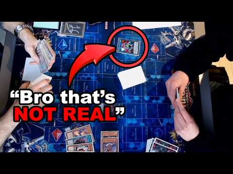 Yu-Gi-Oh player caught using a FAKE CARD!
