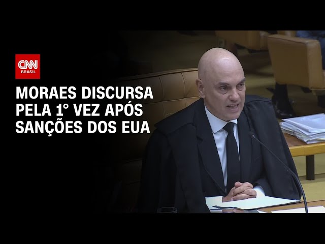Alexandre de Moares discursa em retomada de sessões no STF  | LIVE CNN