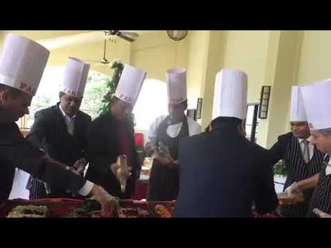 Fariyas Resort Lonavala cake mixing