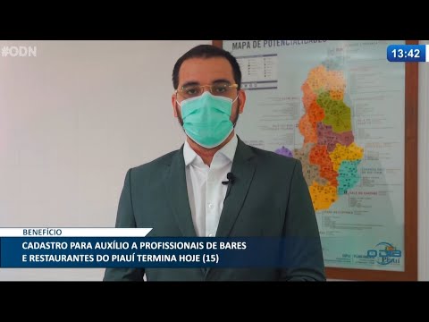 Cadastro para auxílio a profissionais de bares e restaurantes do Piauí termina hoje 15 04 2021
