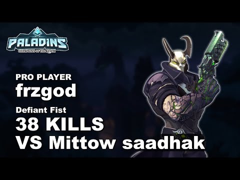 frzgod Androxus 38 KILLS VS Mittow saadhak!! Paladins Pro (SSG) Ranked Gameplay