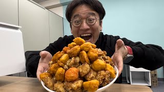 からあげクンと業務スーパーの唐揚げ3kg食べる！！【ローソン】
