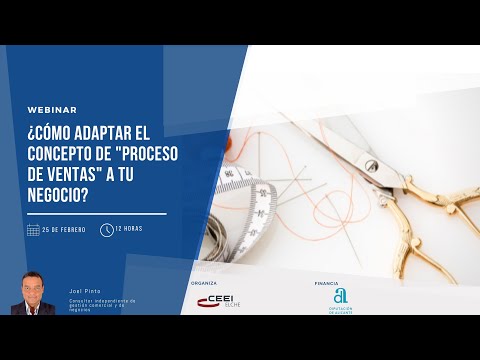 Webinar Cómo adaptar el concepto de "Proceso de ventas" a tu negocio